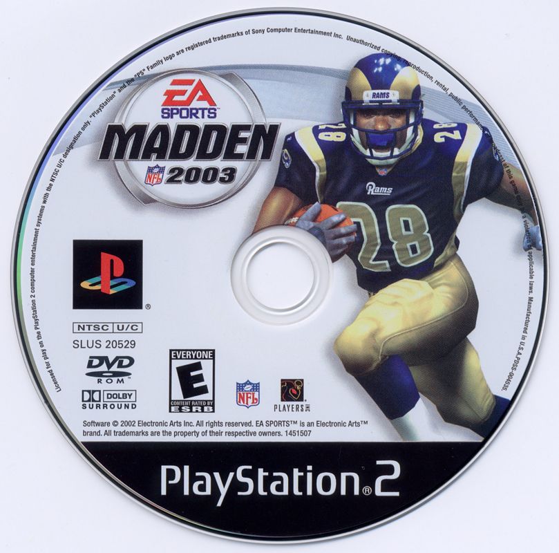 Madden NFL 2003 | PlayStation 2 | physical media | region=North America | source-country=Canada,United States | zypher-v2 | moby-c585fb8bbfec | Data by MobyGames.com