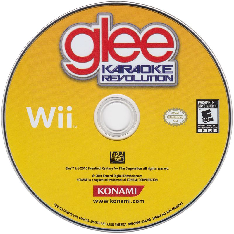Karaoke Revolution: Glee | Wii | physical media | region=North America | source-country=Canada,Mexico,United States | zypher-v2 | moby-07462acfb856 | Data by MobyGames.com