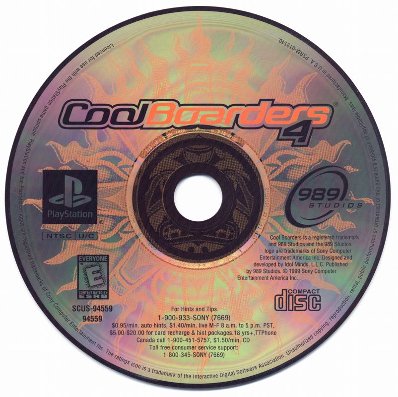 
Cool Boarders 4 | PlayStation | physical media | Data by MobyGames.com