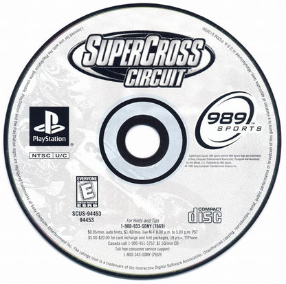 
Supercross Circuit | PlayStation | physical media | Region: North America | source-country=United States | Data by MobyGames.com