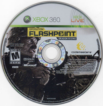 
Operation Flashpoint: Dragon Rising | Xbox 360 | physical media | Data by MobyGames.com