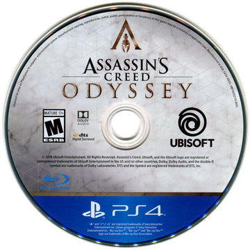 
Assassin's Creed: Odyssey | PlayStation 4 | physical media | Region: North America | source-country=United States | Data by MobyGames.com