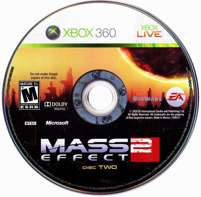 
Mass Effect 2 | Xbox 360 | game disc 2 of 2 | Region: North America | source-country=United States | Data by MobyGames.com