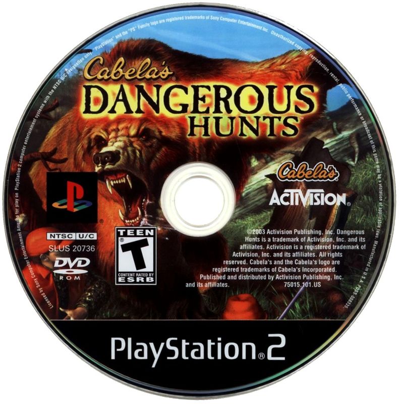 Cabela's Dangerous Hunts | PlayStation 2 | physical media | Region: North America | source-country=United States | Data by MobyGames.com
