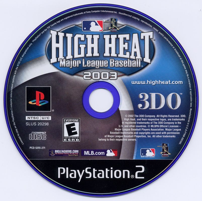 
High Heat Major League Baseball 2003 | PlayStation 2 | physical media | Region: North America | source-country=Canada,United States | Data by MobyGames.com