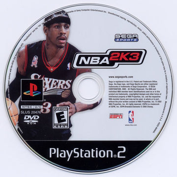 
NBA 2K3 | PlayStation 2 | physical media | Region: North America | source-country=Canada,United States | Data by MobyGames.com