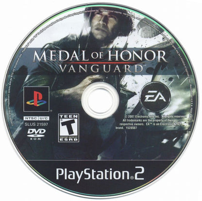 Medal of Honor: Vanguard | PlayStation 2 | physical media | region=North America | source-country=United States | zypher-v2 | moby-0d7895eef695 | Data by MobyGames.com