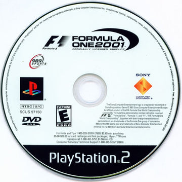 
Formula One 2001 | PlayStation 2 | physical media | Data by MobyGames.com