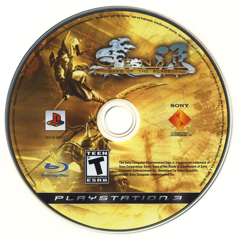 Genji: Days of the Blade | PlayStation 3 | physical media | Data by MobyGames.com