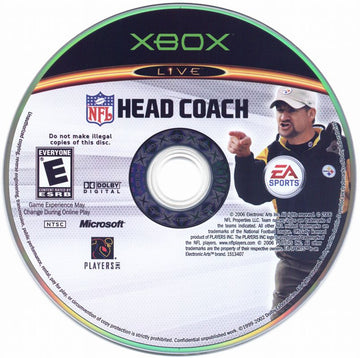 NFL Head Coach | Xbox | physical media | region=North America | source-country=United States | zypher-v2 | moby-84ae71affc39 | Data by MobyGames.com