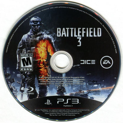 
Battlefield 3 | PlayStation 3 | physical media | Region: North America | source-country=United States | Data by MobyGames.com