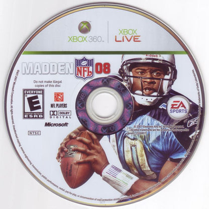 Madden NFL 08 | Xbox 360 | physical media | region=North America | source-country=United States | zypher-v2 | moby-fc7824373d60 | Data by MobyGames.com