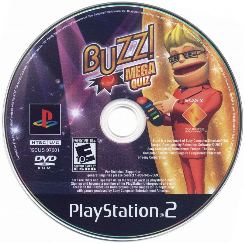 
Buzz! The Mega Quiz | PlayStation 2 | physical media | Data by MobyGames.com