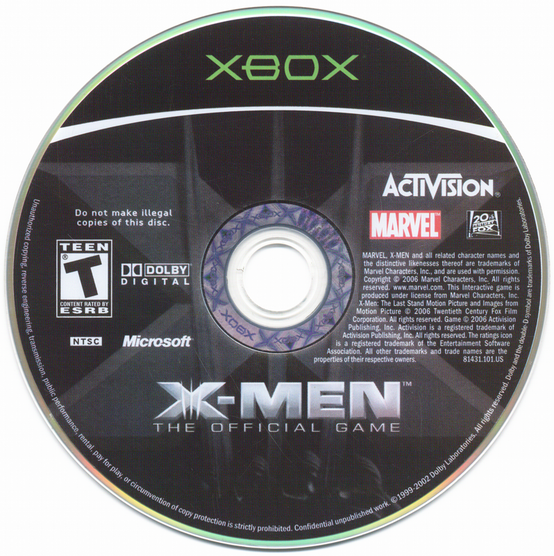 X-Men: The Official Game | Xbox | physical media | Region: North America | source-country=United States | Data by MobyGames.com