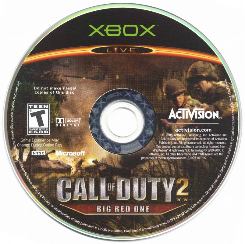 
Call of Duty 2: Big Red One | Xbox | physical media | Data by MobyGames.com