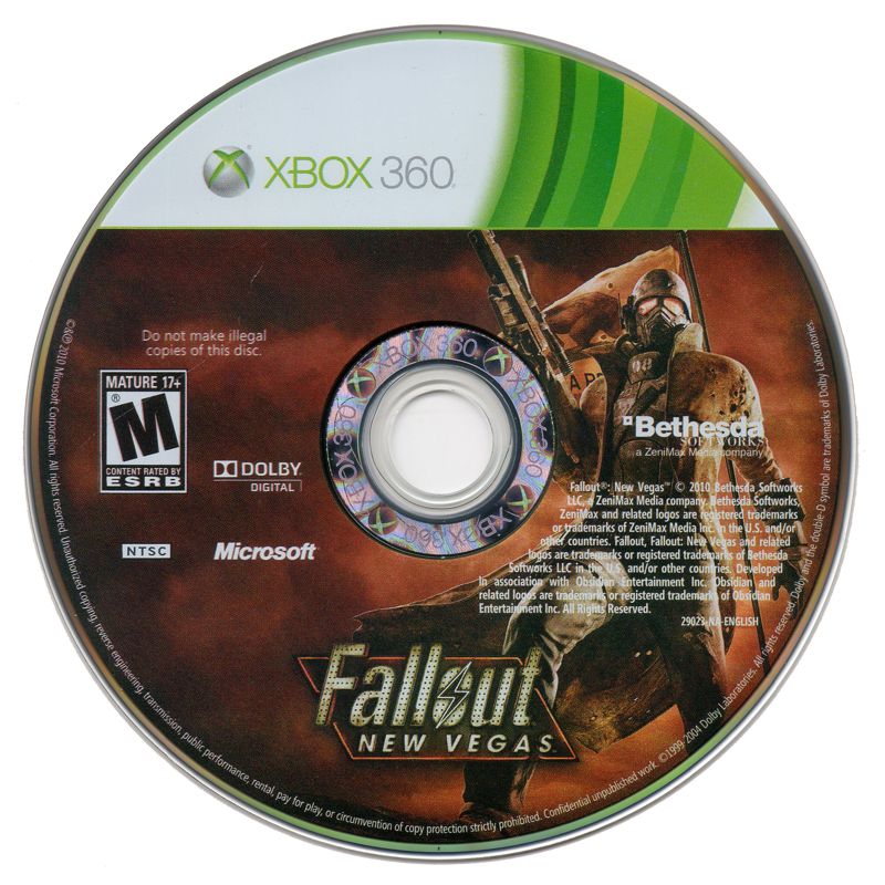 Fallout: New Vegas | Xbox 360 | physical media | Data by MobyGames.com