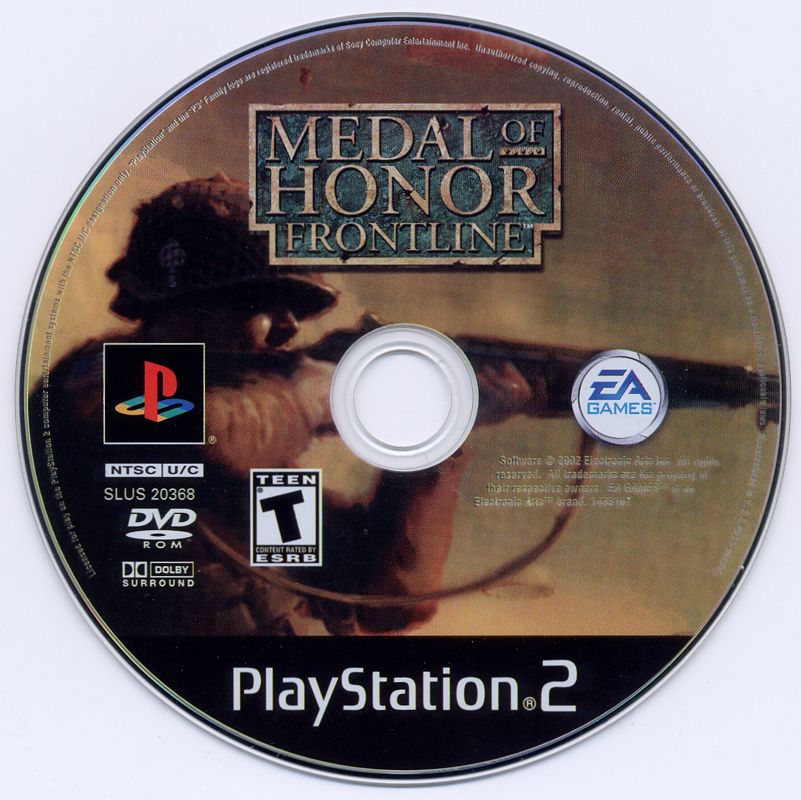 Medal of Honor: Frontline | PlayStation 2 | physical media | region=North America | source-country=Canada,United States | zypher-v2 | moby-0af7f0fc6849 | Data by MobyGames.com