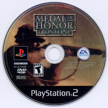 Medal of Honor: Frontline | PlayStation 2 | physical media | region=North America | source-country=Canada,United States | zypher-v2 | moby-0af7f0fc6849 | Data by MobyGames.com