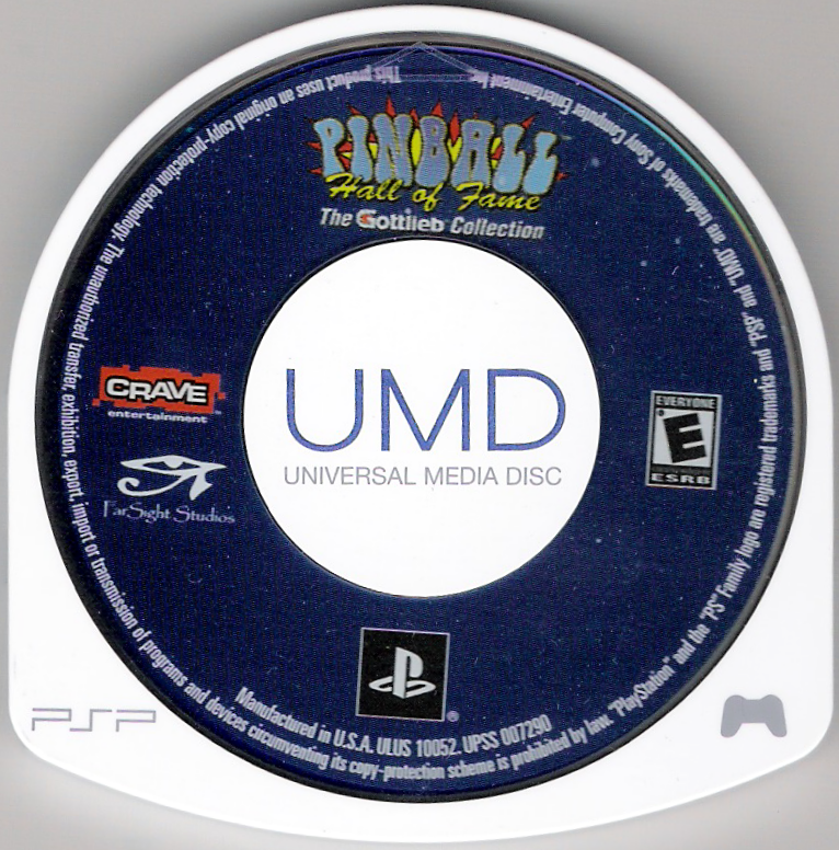 Pinball Hall of Fame: The Gottlieb Collection | PSP | physical media | region=North America | source-country=United States | zypher-v2 | moby-0e2123efff68 | Data by MobyGames.com