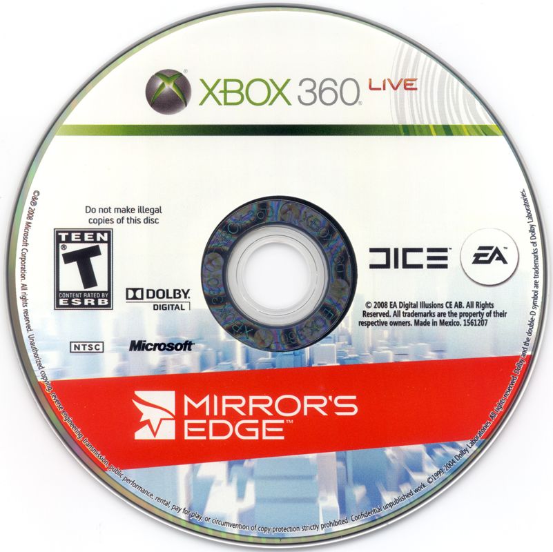 Mirror's Edge | Xbox 360 | physical media | region=North America | source-country=United States | zypher-v2 | moby-d018b5110e19 | Data by MobyGames.com