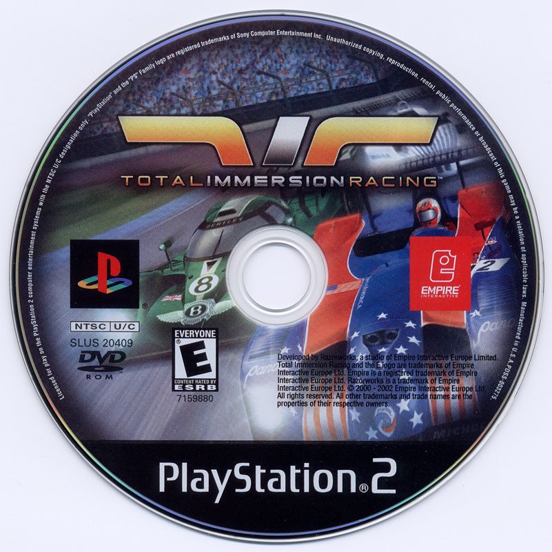 Total Immersion Racing | PlayStation 2 | physical media | Data by MobyGames.com