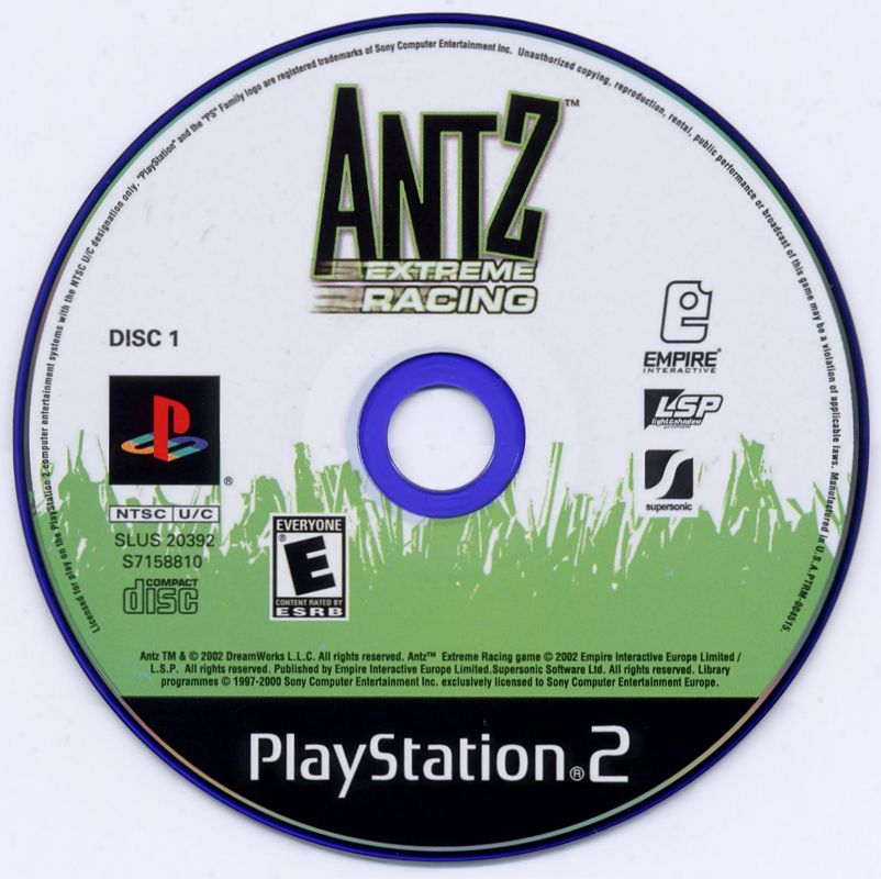 Antz Extreme Racing | PlayStation 2 | physical media | region=North America | source-country=Canada,United States | zypher-v2 | moby-ad63345b2b2b | Data by MobyGames.com