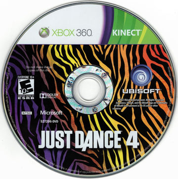 Just Dance 4 | Xbox 360 | physical media | region=North America | source-country=United States | zypher-v2 | moby-3269075b4d6e | Data by MobyGames.com