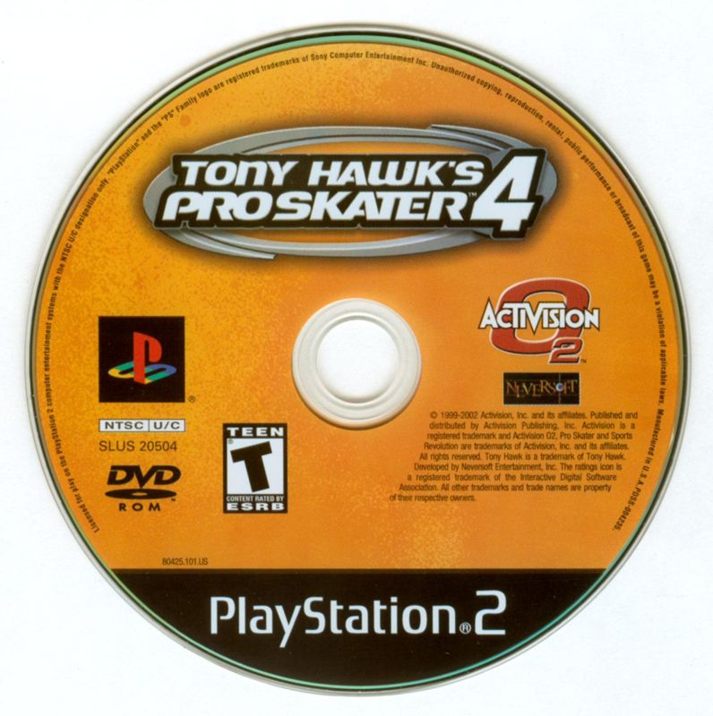 Tony Hawk's Pro Skater 4 | PlayStation 2 | physical media | region=North America | source-country=Canada,United States | zypher-v2 | moby-9c3c90e7969d | Data by MobyGames.com