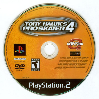 Tony Hawk's Pro Skater 4 | PlayStation 2 | physical media | region=North America | source-country=Canada,United States | zypher-v2 | moby-9c3c90e7969d | Data by MobyGames.com
