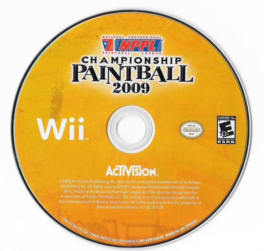 NPPL Championship Paintball 2009 | Wii | physical media | region=North America | source-country=United States | zypher-v2 | moby-ba1672677056 | Data by MobyGames.com