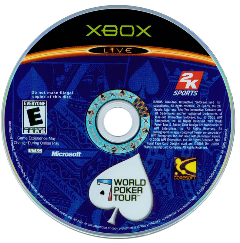 
World Poker Tour | Xbox | physical media | Region: North America | source-country=United States | Data by MobyGames.com