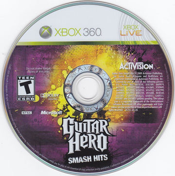 
Guitar Hero: Smash Hits | Xbox 360 | physical media | Region: North America | source-country=United States | Data by MobyGames.com