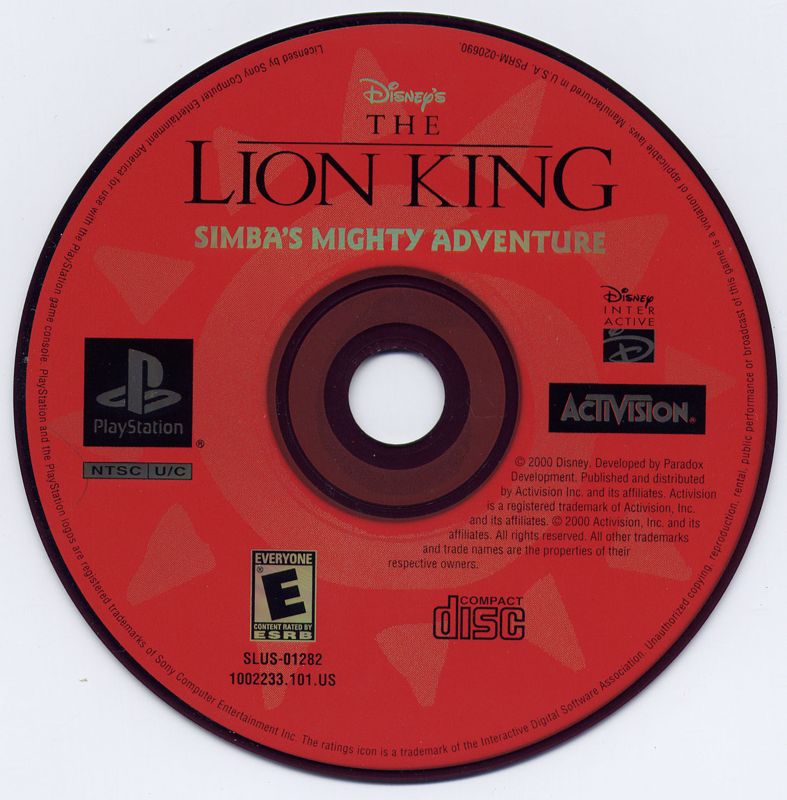 
Disney's The Lion King: Simba's Mighty Adventure | PlayStation | physical media | Region: North America | source-country=United States | Data by MobyGames.com