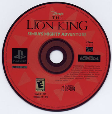 
Disney's The Lion King: Simba's Mighty Adventure | PlayStation | physical media | Region: North America | source-country=United States | Data by MobyGames.com
