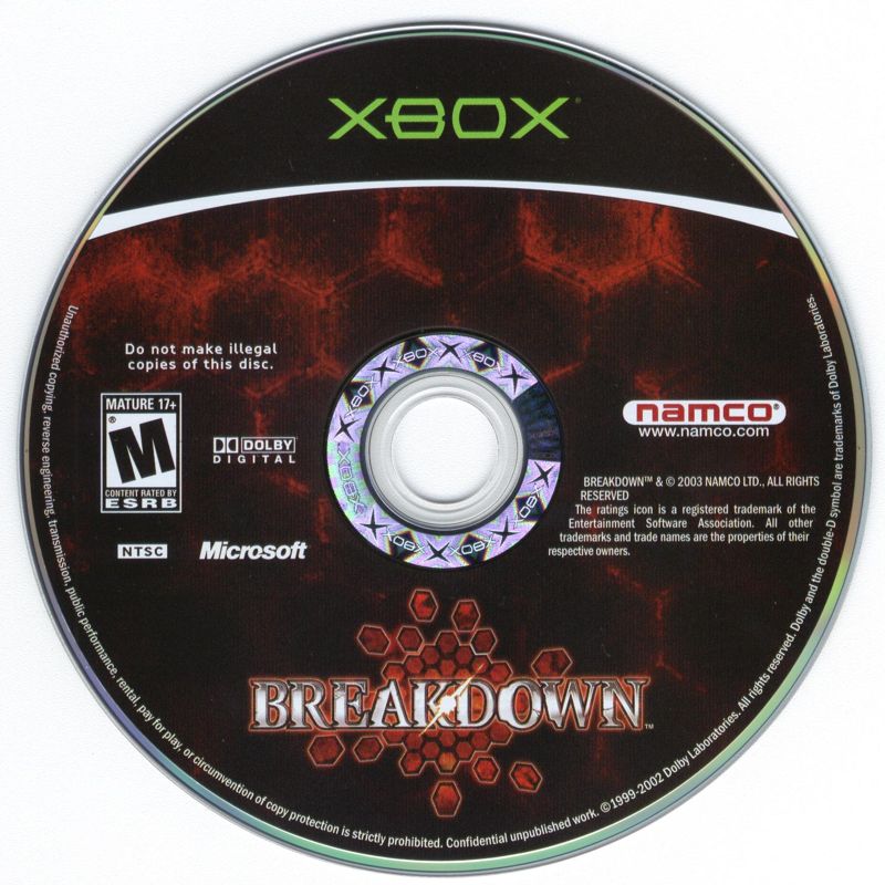 
Breakdown | Xbox | physical media | Data by MobyGames.com