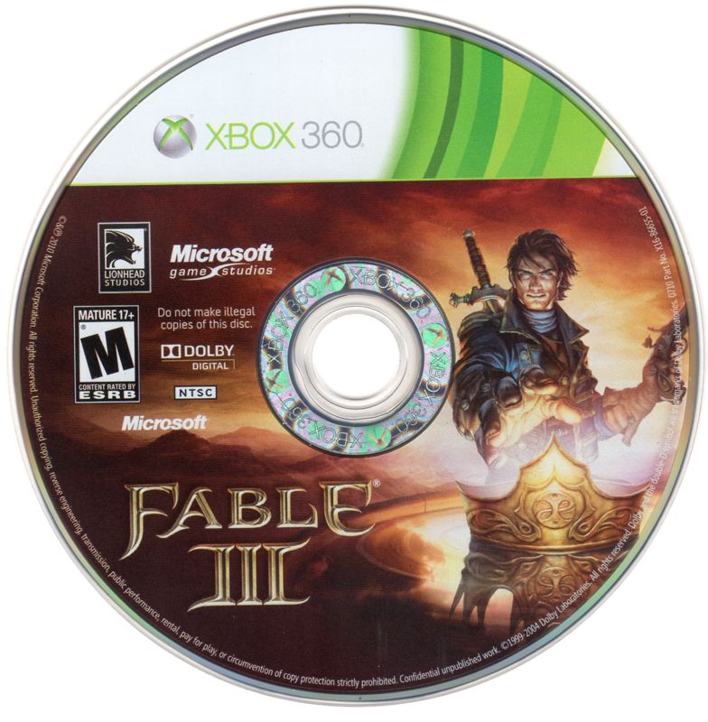 Fable III | Xbox 360 | physical media | Region: North America | source-country=United States | Data by MobyGames.com