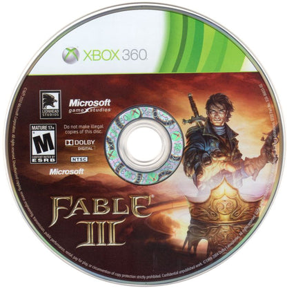 
Fable III | Xbox 360 | physical media | Region: North America | source-country=United States | Data by MobyGames.com