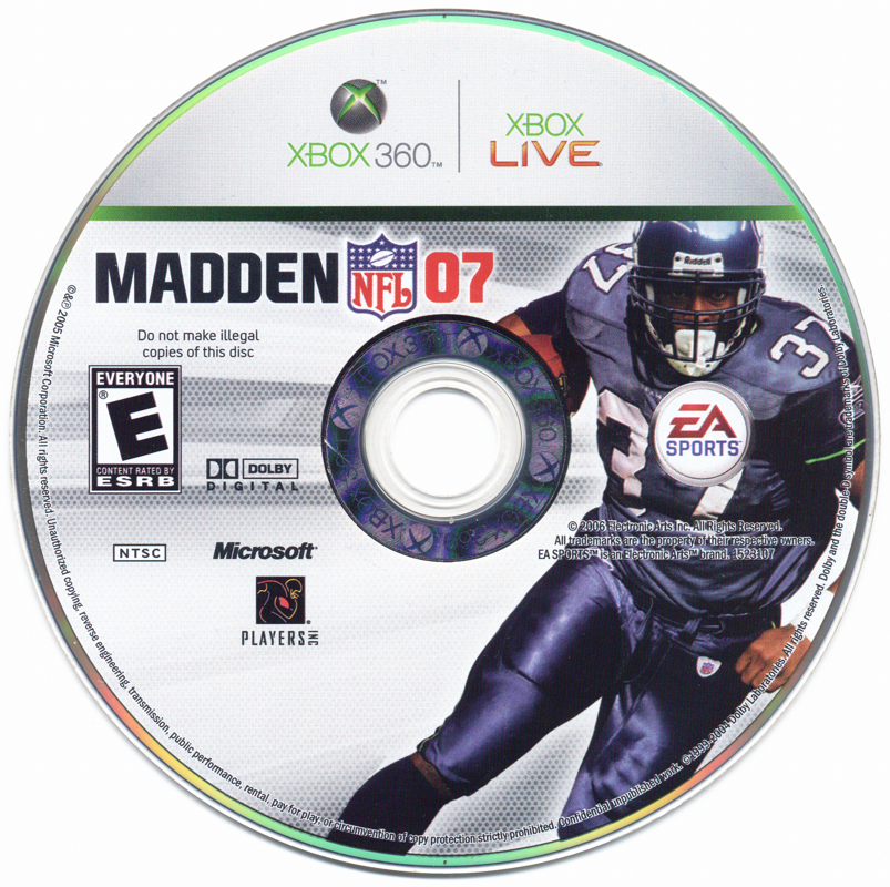 Madden NFL 07 | Xbox 360 | physical media | region=North America | source-country=United States | zypher-v2 | moby-2007f82fc23c | Data by MobyGames.com