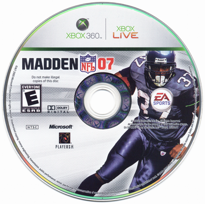 Madden NFL 07 | Xbox 360 | physical media | region=North America | source-country=United States | zypher-v2 | moby-2007f82fc23c | Data by MobyGames.com