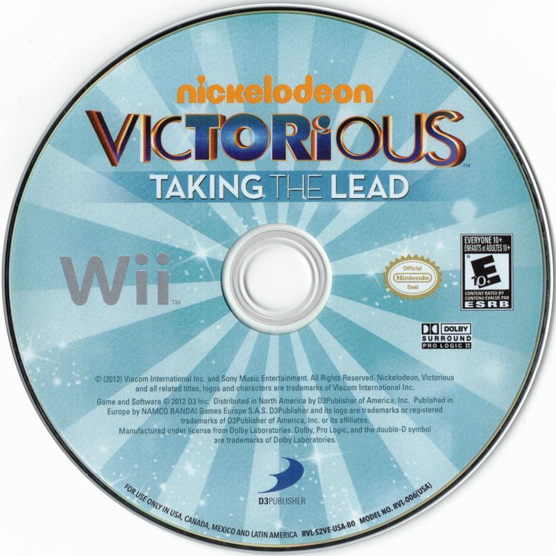 Victorious: Taking the Lead | Wii | physical media | region=North America | source-country=Canada,United States | zypher-v2 | moby-ae456d30a769 | Data by MobyGames.com