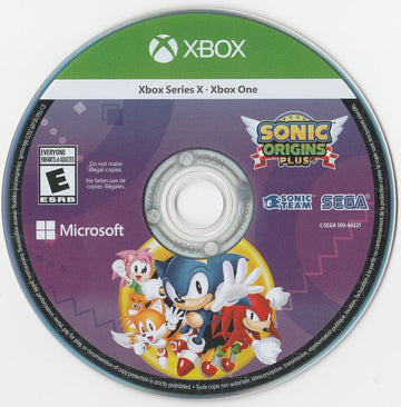 
Sonic Origins Plus | Xbox Series | physical media | Data by MobyGames.com
