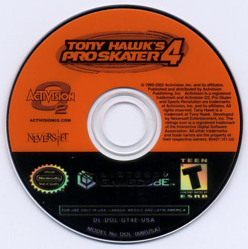 
Tony Hawk's Pro Skater 4 | GameCube | physical media | Data by MobyGames.com