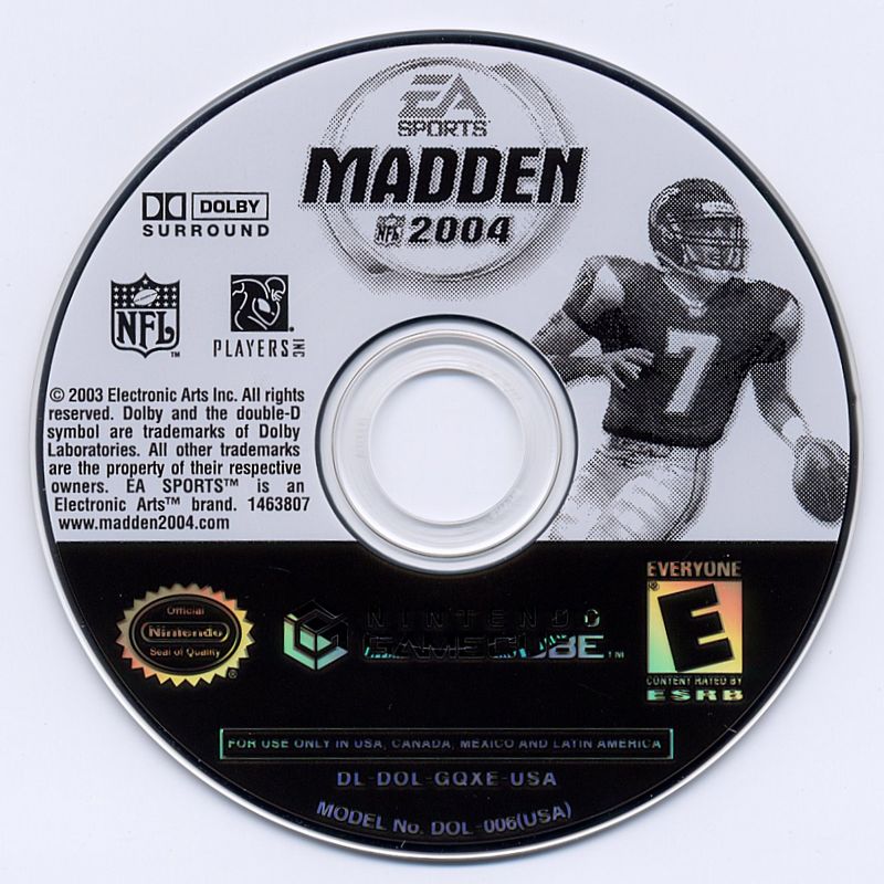 
Madden NFL 2004 | GameCube | physical media | Data by MobyGames.com