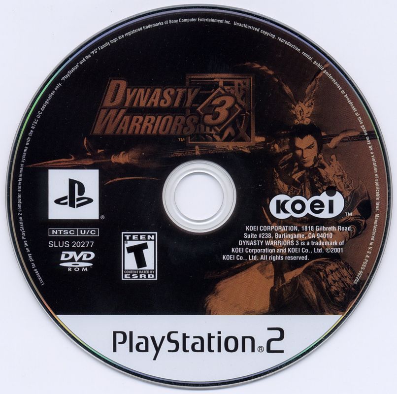 
Dynasty Warriors 3 | PlayStation 2 | physical media | Data by MobyGames.com