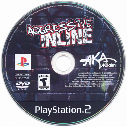 
Aggressive Inline | PlayStation 2 | physical media | Region: North America | source-country=United States | Data by MobyGames.com