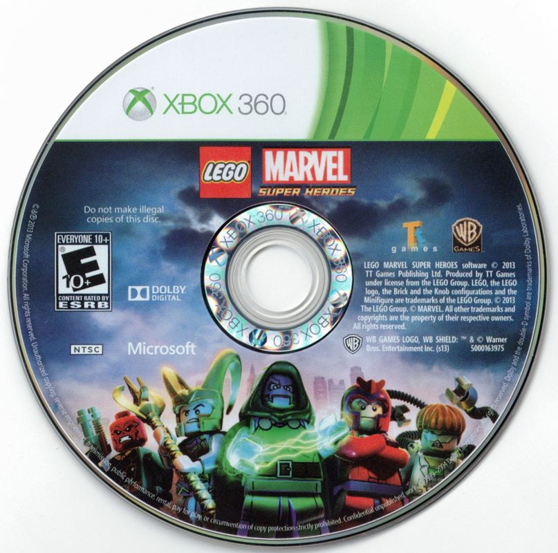 LEGO Marvel Super Heroes | Xbox 360 | physical media | region=North America | source-country=United States | zypher-v2 | moby-5ee640cb2223 | Data by MobyGames.com