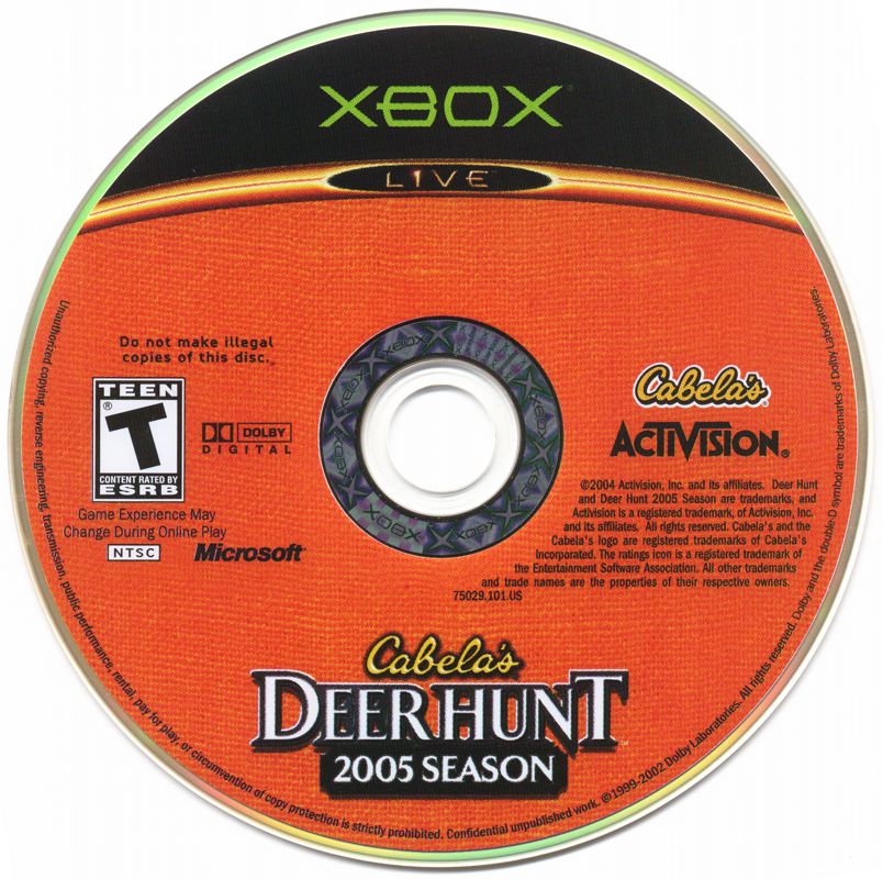 
Cabela's Deer Hunt: 2005 Season | Xbox | physical media | Data by MobyGames.com