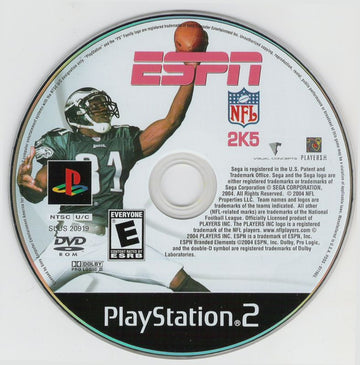 
ESPN NFL 2K5 | PlayStation 2 | physical media | Region: North America | source-country=United States | Data by MobyGames.com