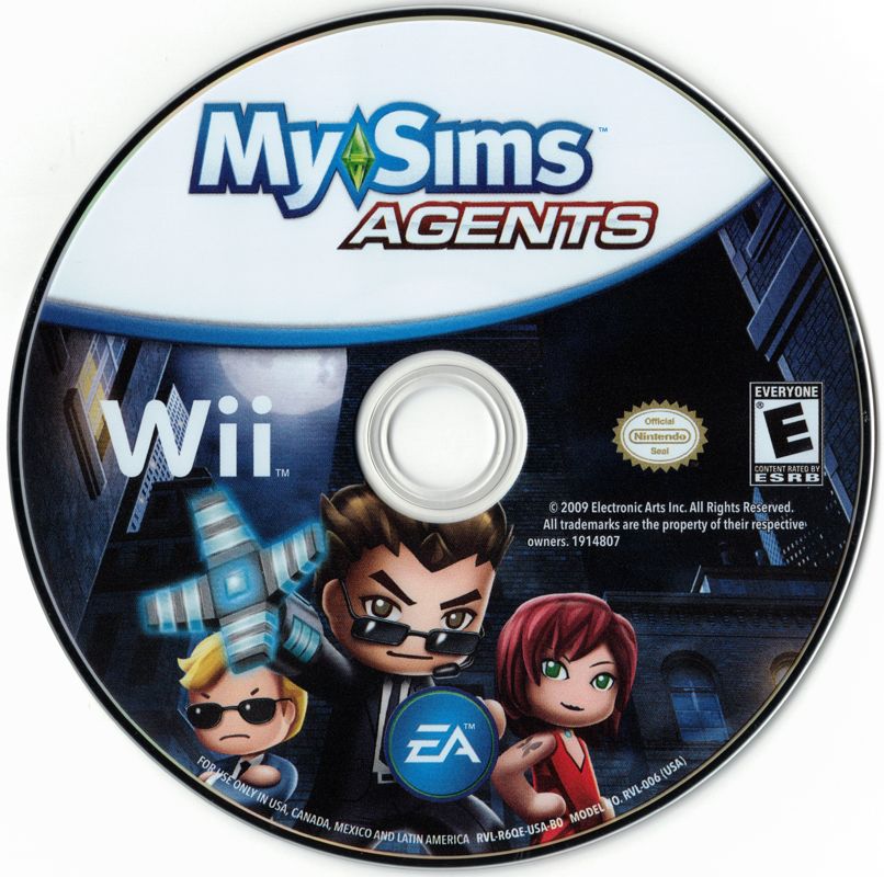 MySims: Agents | Wii | physical media | region=North America | source-country=United States | zypher-v2 | moby-e7b890bd3b30 | Data by MobyGames.com