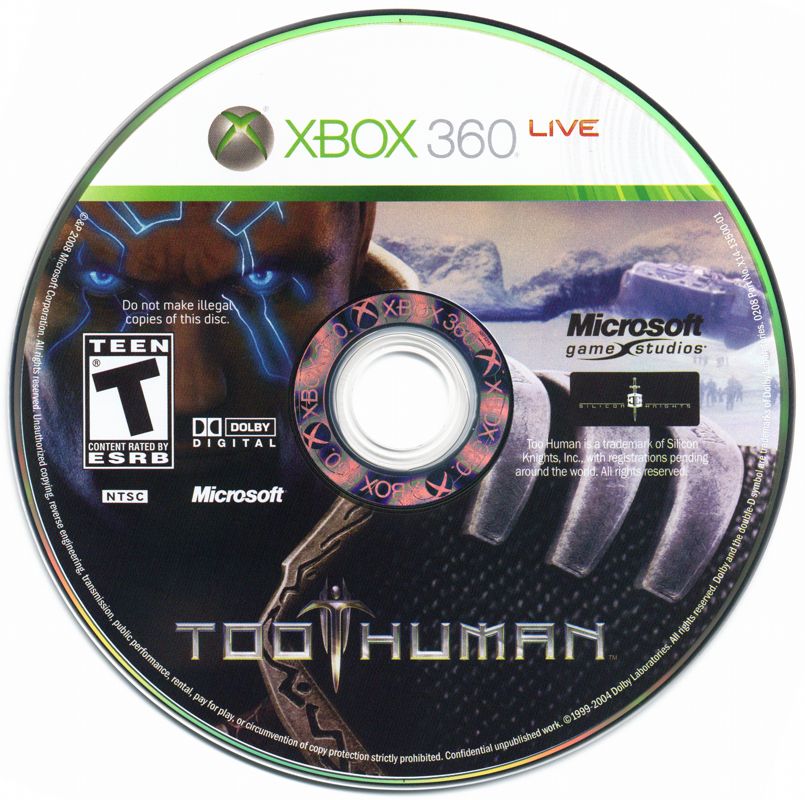 Too Human | Xbox 360 | physical media | region=North America | source-country=United States | zypher-v2 | moby-b2cffa304539 | Data by MobyGames.com